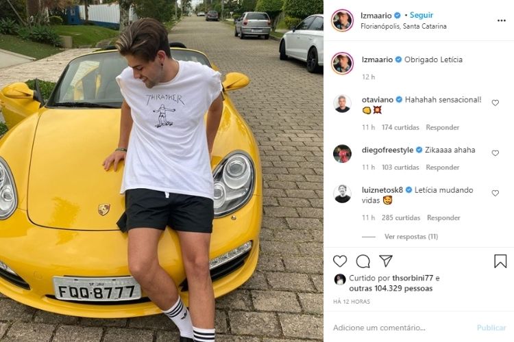 O tiktoker Mário Jr - Reprodução: Instagram O tiktoker Mário Jr - Reprodução: Instagram