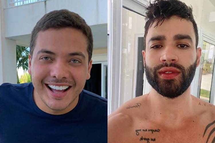 Gusttavo Lima e Wesley Safadão voltam a se seguir nas redes sociais - Foto: Reprodução/Instagram@gusttavolima e @wesleysafadao/Montagem Área VIP