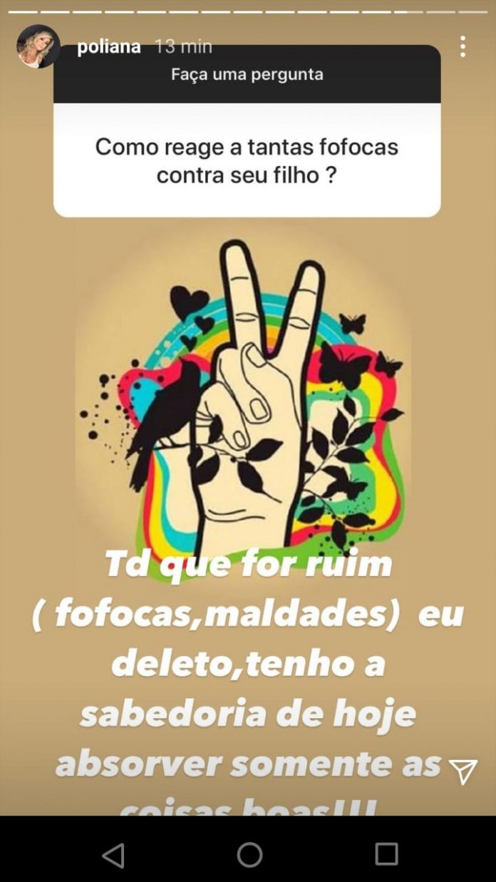 Poliana Rocha responde como reage as fofocas sobre Zé Felipe - Foto: Reprodução/Instagram@poliana/Print