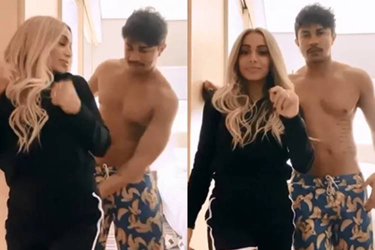 Anitta aparece com rapper Xamã em clima sensual