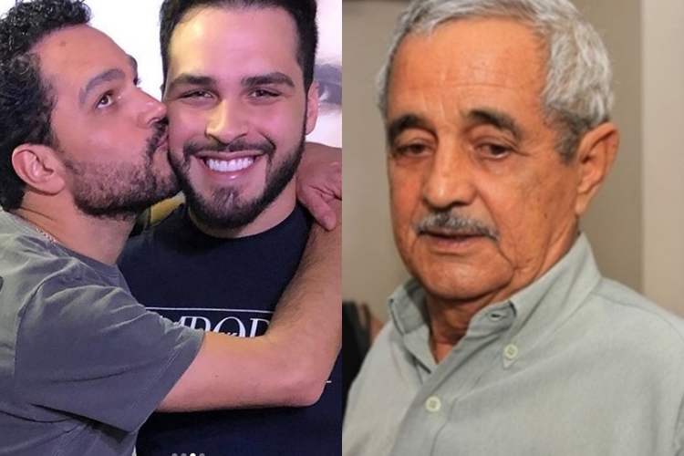Sertanejo Luciano Camargo filho Nathan e avô seu Francisco foto Instagram montagem Area Vip Sertanejo Luciano Camargo filho Nathan e avô seu Francisco foto Instagram montagem Area Vip
