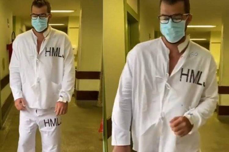 Após ser baleado, Bruno Borat, de 'Amor e Sexo', está se recuperando bem e dança funk no hospital - Foto: Reprodução/Instagram