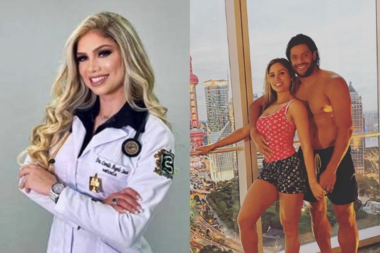 Noiva de Hulk Paraíba, Camila Ângelo, se forma em medicina - Foto: Reprodução/Instagram/Montagem Área VIP
