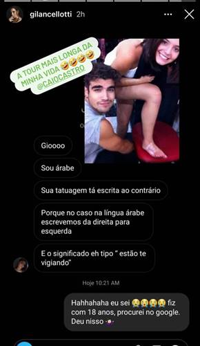 Giovanna Lancellotti e Caio Castro/ Instagram