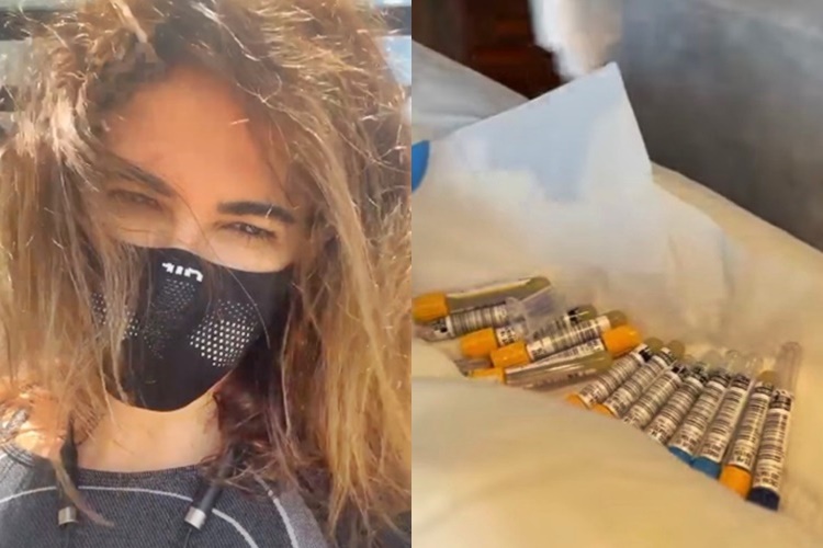 Luciana Gimenez causa preocupação ao surgir nas redes sociais fazendo exames: 15 tubos de sangue - Foto: Reprodução/Instagram/ Montagem Área VIP