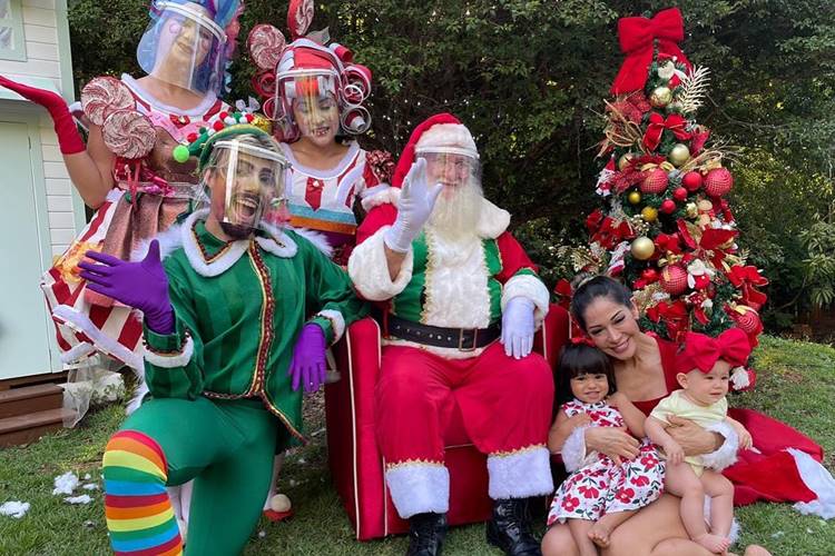 Mayra Cardi e sua filha, ao lado de amigos Mayra Cardi e sua filha, ao lado de amigos/ Reprodução Instagram