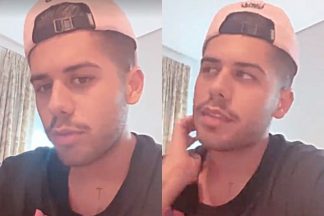 O cantor sertanejo Zé Felipe, no vídeo que gravou - Reprodução: Instagram