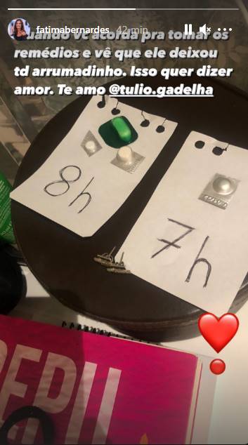 Fátima Bernardes elogia organização do namorado: ''Deixou tudo arrumadinho'' - Foto: Reprodução/Instagram