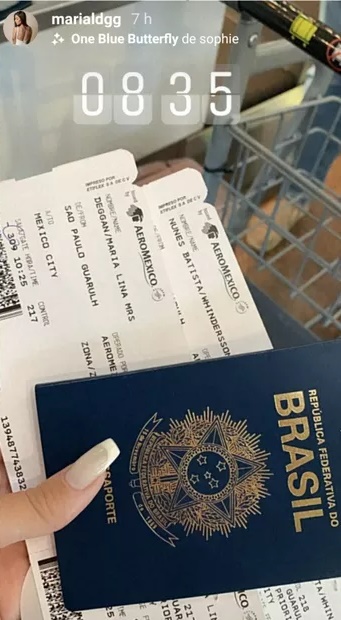 Print Instagram Maria Lina Bem chiques! Whindersson Nunes e namorada passarão virada do ano no exterior - Foto: Reprodução/Instagram