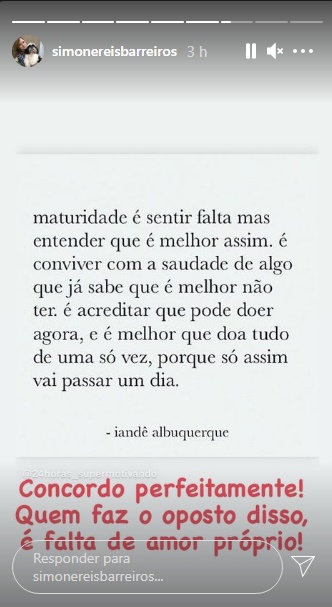 Após término, mãe de Duda Reis alfineta ex-genro: ''Desapega, praga'' - Foto: Reprodução/Instagram