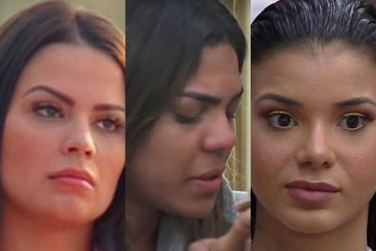 Victória, Tays e Jakelyne Oliveira - Reprodução: PlayPlus (Montagem: Área VIP) Victória, Tays e Jakelyne Oliveira - Reprodução: PlayPlus (Montagem: Área VIP)