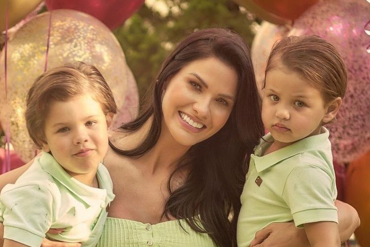 Andressa Suita e os filhos - Reprodução: Instagram Andressa Suita e os filhos - Reprodução: Instagram