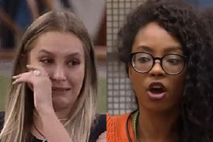 Carla Diaz e Lumena - Reprodução: Gshow (Montagem: Área VIP) Carla Diaz e Lumena - Reprodução: Gshow (Montagem: Área VIP)