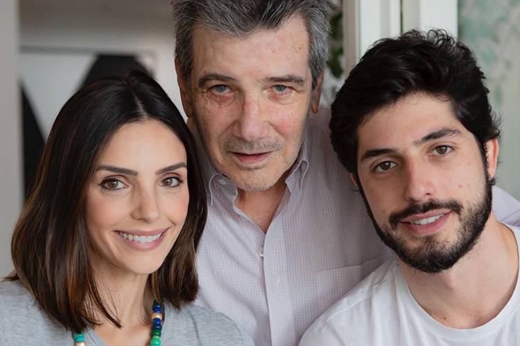 Carol Celico, seu pai Celso e seu irmão Enrico Celico/ Instagram