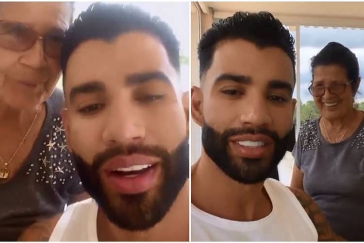 Gusttavo Lima apresenta tia surda e muda que o criou: ''Segunda mãe'' - Foto: Reprodução/Instagram