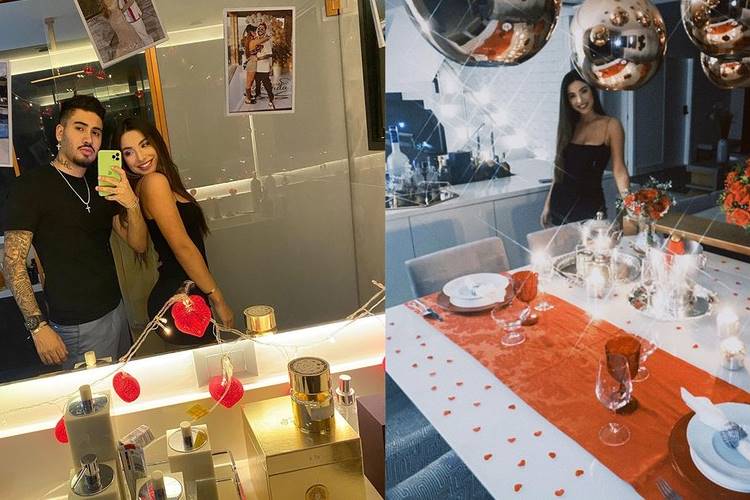 Kevinho e namorada Ao comemorar primeiro ano de namoro com Gabriela Versiani, Kevinho organiza jantar romântico, mas esquece a comida - Foto: Reprodução/Instagram