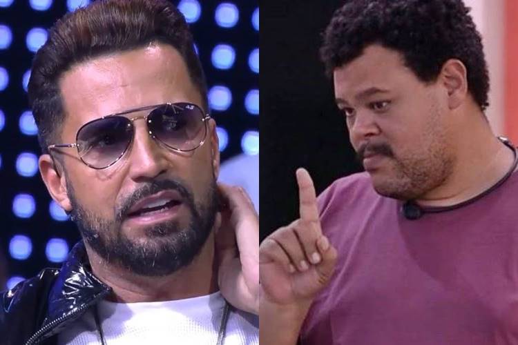 Latino e Babu Santana No programa ''Altas Horas'', Latino comete gafe ao elogiar Babu Santana: "É nosso Tim Maia brasileiro" - Foto: Reprodução/Rede Globo/ Montagem Área VIP
