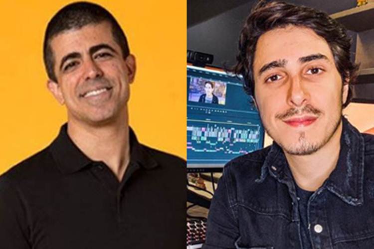 Marcius Melhem e Felipe Castanhari - fotos TV Globo e Instagram