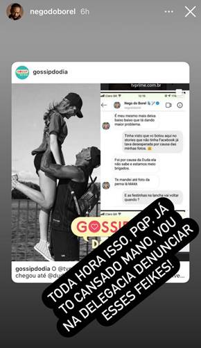 Duda Reis e Nego do Borel/ Instagram