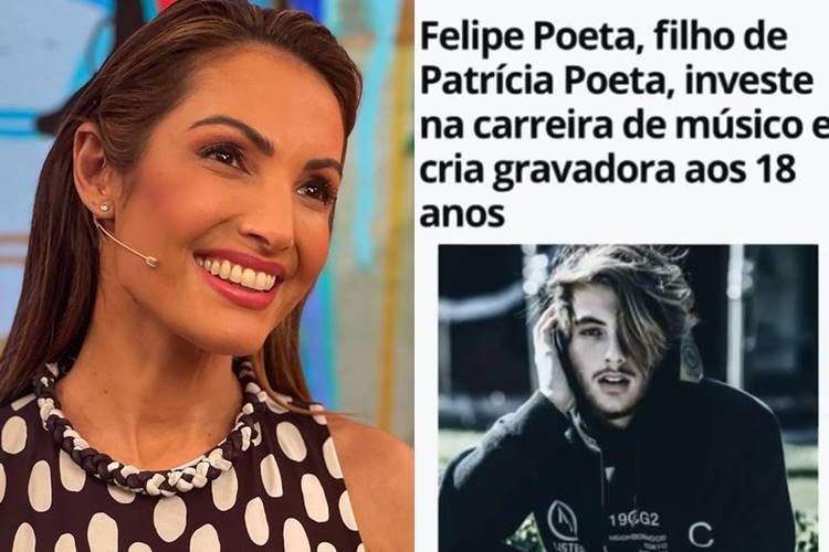 Aos 18 anos, filho de Patrícia Poeta se forma abre gravadora: ''Que orgulho!'' - Foto: Reprodução/Instagram/ Montagem Área VIP