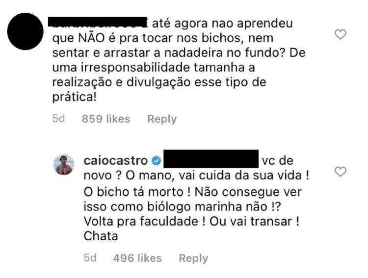 Na web, Caio Castro é duramente criticado por furar quarentena e aglomerar em Fernando de Noronha - Foto: Reprodução/Instagram