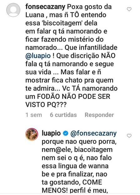Luana Piovani se irrita com seguidores que suspeitam que novo namorado da atriz não exista - Foto: Reprodução/Instagram