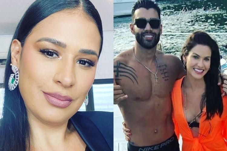 Simone, Gusttavo Lima e Andressa - Reprodução: Instagram Simone, Gusttavo Lima e Andressa - Reprodução: Instagram