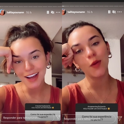 Talita Younan foto reprodução Instagram montagem Area Vip Talita Younan foto reprodução Instagram montagem Area Vip