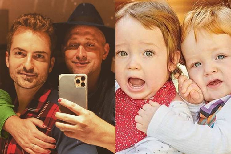 Paulo Gustavo encanta a web ao mostrar foto do marido com os filhos: ''amores'' - Foto: Reprodução/Instagram/Montagem Área VIP