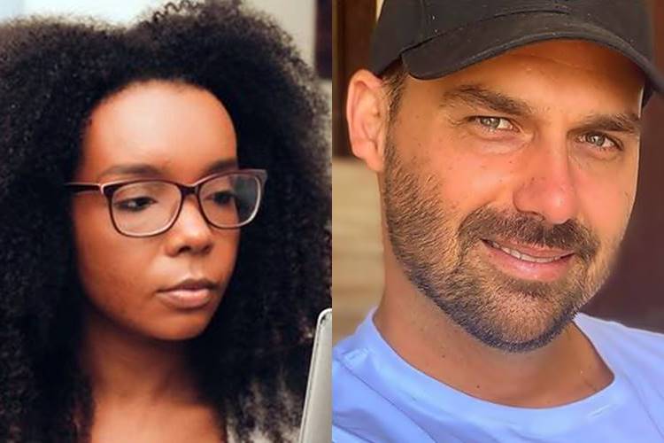 Thelma Assis perde ação na Justiça contra parlamentar Eduardo Bolsonaro, filho do presidente - Foto: Reprodução/Instagram/Montagem Área VIP