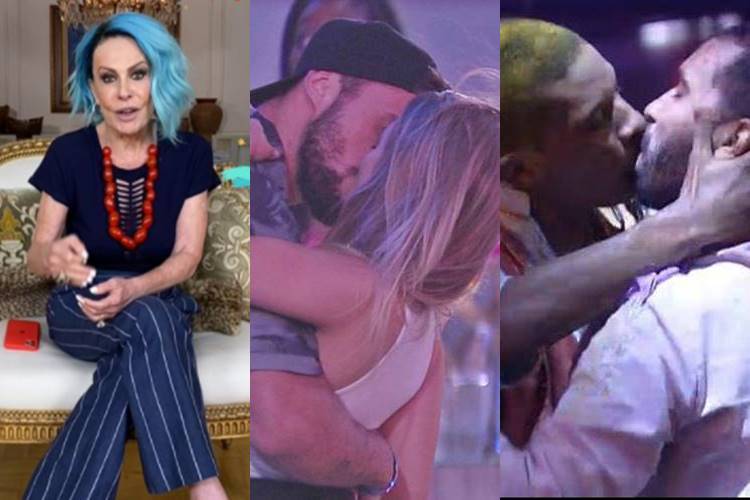 Internautas apontam que Ana Maria ignora beijo de Gil e Lucas Penteado, mas fala de Carla e Arthur - Foto: Reprodução/ Rede Globo