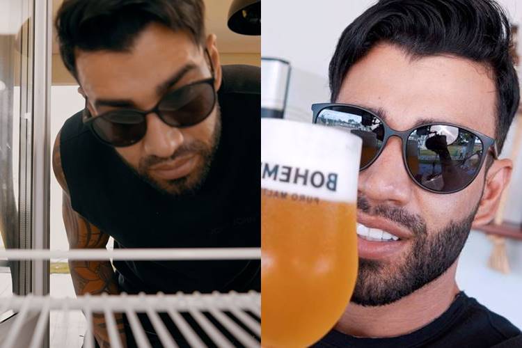 Gusttavo Lima reclama de falta de cerveja e ganha ''mimo'' de estoque para 6 meses de bebedeira - Foto: Reprodução/Twitter/ Montagem Área VIP