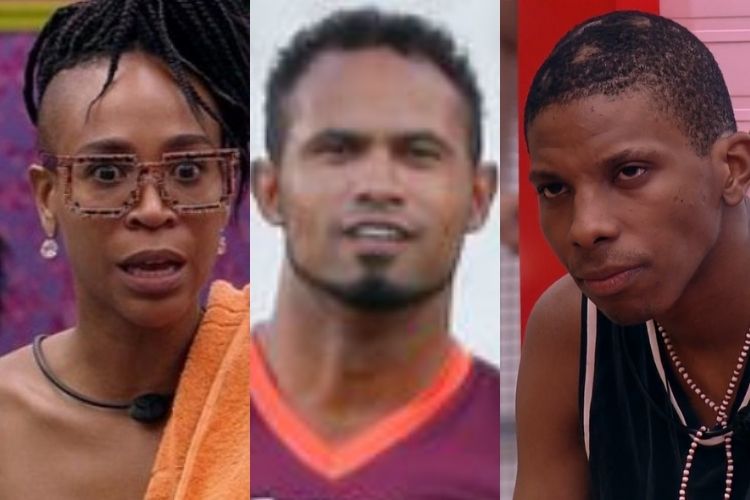Karol Concá, Lucas e o Goleiro Bruno - Reprodução: Gshow (Montagem: Área VIP) Karol Concá, Lucas e o Goleiro Bruno - Reprodução: Gshow (Montagem: Área VIP)