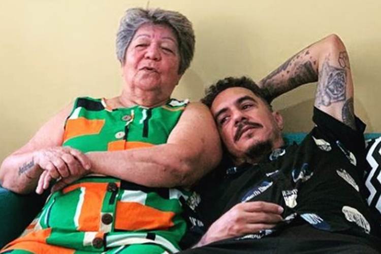 Marcelo D2 e a mãe - Instagram