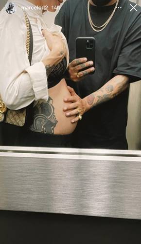 Marcelo D2 e Luiza Peixoto / Instagram