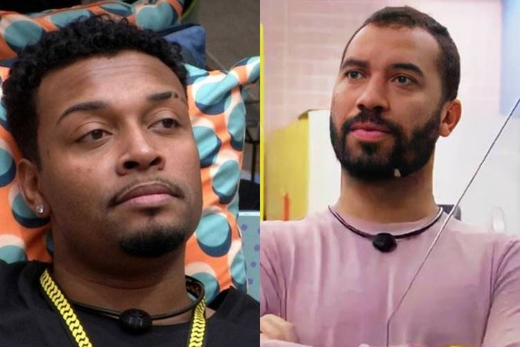 BBB 21: Em fala polêmica, Nego Di diz que Gilberto não é negro - "É um pouco sujinho" - Foto: Reprodução/Rede Globo/ Montagem Área VIP