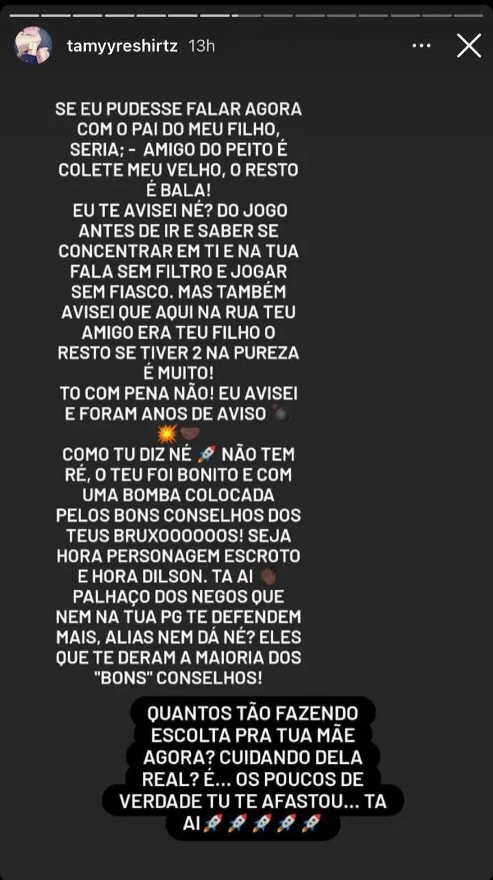 BBB 21: Mãe do filho de Nego Di dispara sobre público não gostar de brother no reality - "Estou com pena não!" - Foto: Reprodução/ Instagram