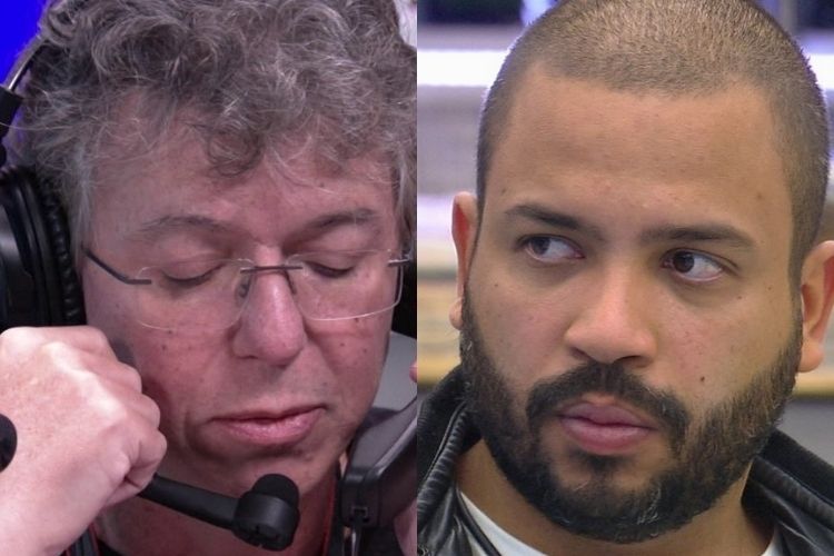 Projota e Boninho - Reprodução: Gshow Projota e Boninho - Reprodução: Gshow