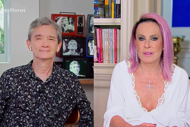 Serginho Groisman e Ana Maria Braga Serginho Groisman e Ana Maria Braga/ Reprodução Globo