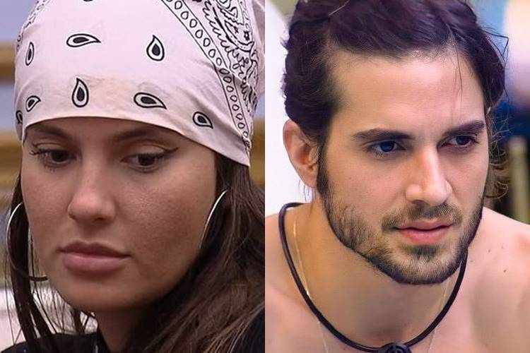 BBB 21: Durante festa, Thaís reclama de Fiuk - ''Só quero beijar'' - Foto: Reprodução/ Rede Globo/ Montagem Área VIP