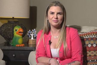 Alessandra - mulher de Tom Veiga (Divulgação/Record TV)