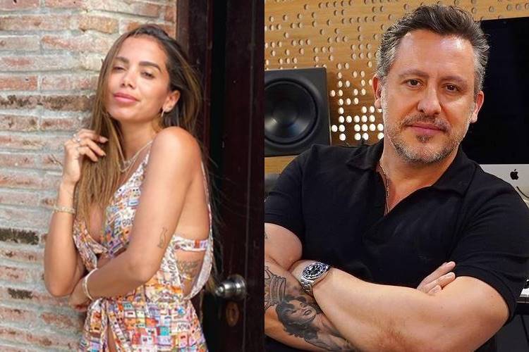 Anitta e Rick Bonadio Após produtor musical criticar funk, Anitta bate boca com Rick Bonadio - Foto: Reprodução/ Instagram/ Montagem Área VIP