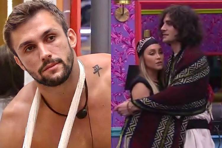 BBB21: Em bate-papo com Sarah, Arthur revela que sentiu ciúmes de Fiuk com Carla Diaz - ''Não sou obrigado'' - Foto: Rede Globo/ Montagem Área VIP