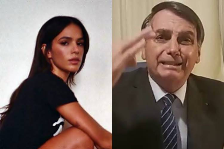 Bruna Marquezine detona presidente nas redes sociais: ''Monstro, desgraçado'' - Foto: Reprodução/ Instagram e YouTube/ Montagem Área VIP