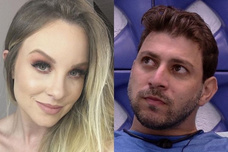 Caio e sua primeira mulher - Reprodução: Instagram e TV Globo Caio e sua primeira mulher - Reprodução: Instagram e TV Globo