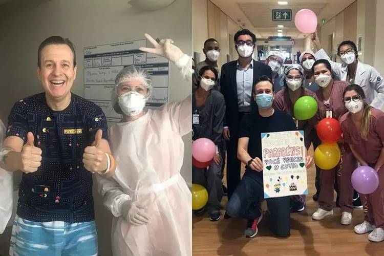 Após 10 dias internado com Covid-19, Celso Zucatelli recebe alta hospitalar - Foto: Reprodução/ Instagram/ Montagem Área VIP