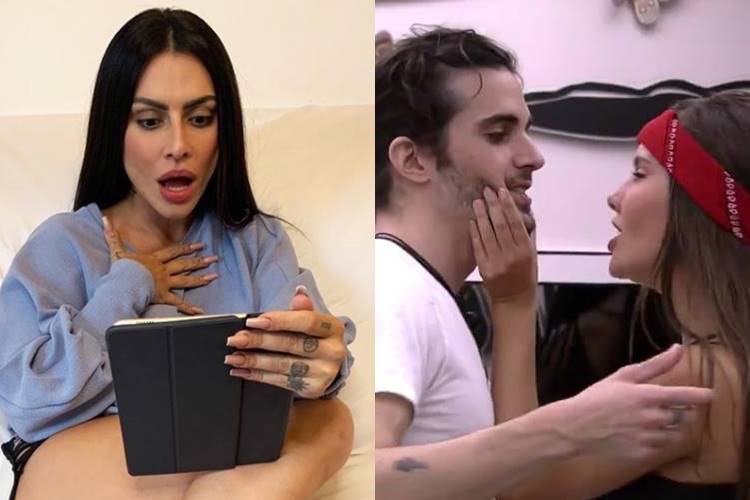 Cleo, Fiuk e Thaís BBB21: Cleo, irmã de Fiuk, diz que pressão para brother ficar com Thais é machista - ''Pesado'' - Foto: Reprodução/ Rede Globo/ Montagem Área VIP