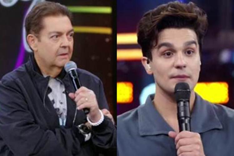Fausto Silva e Luan Santana - Reprodução tV Globo