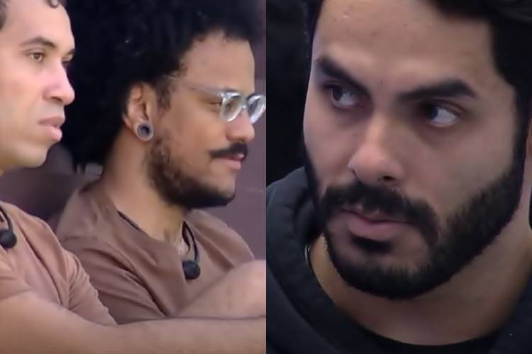Gilberto, João Luiz e Rodolffo BBB21: João Luiz e Gilberto demonstram insatisfação com Rodolffo e disparam - ''Muito ranço'' - Foto: Reprodução/ Rede Globo/ Montagem Área VIP