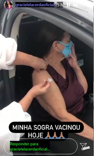 Graciele Lacerda sogra - Print stories Instagram